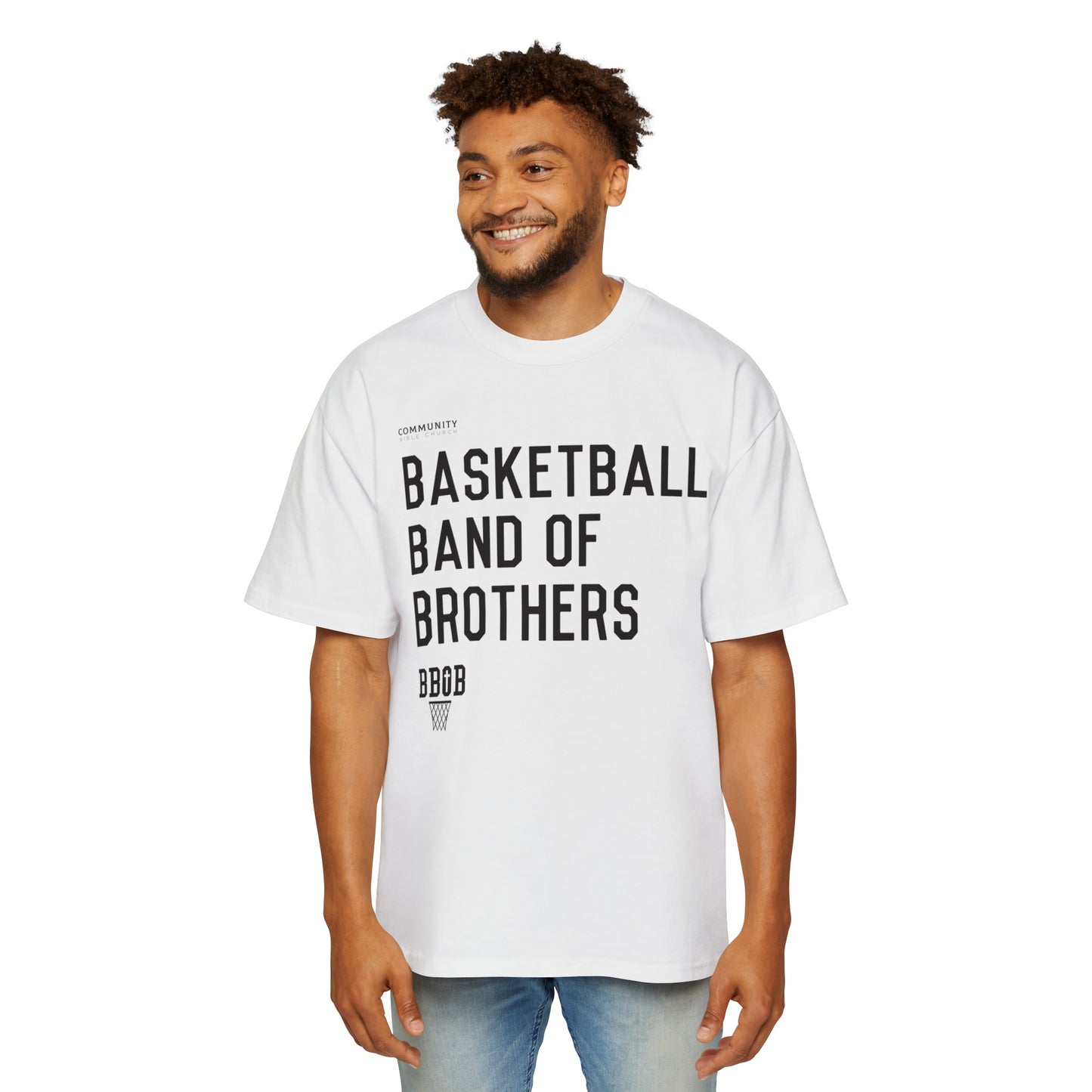 Heavy Oversized Basketball Band of Brothers Tee