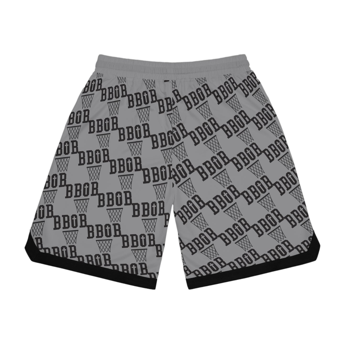 Gray/Black BBOB Pattern Shorts