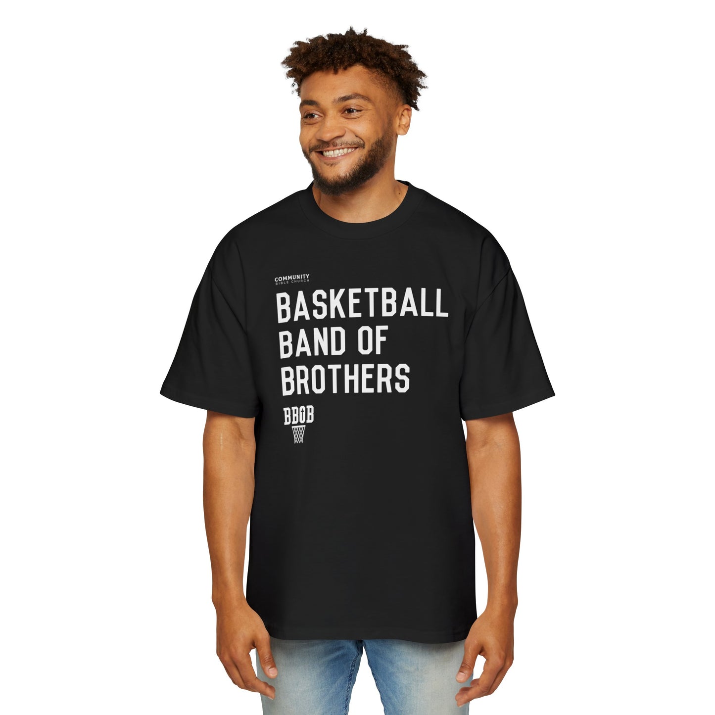 Heavy Oversized Basketball Band of Brothers Tee