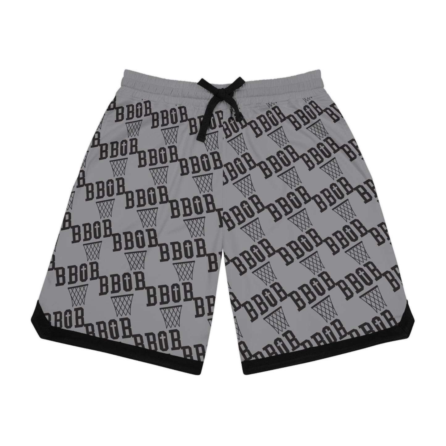 Gray/Black BBOB Pattern Shorts